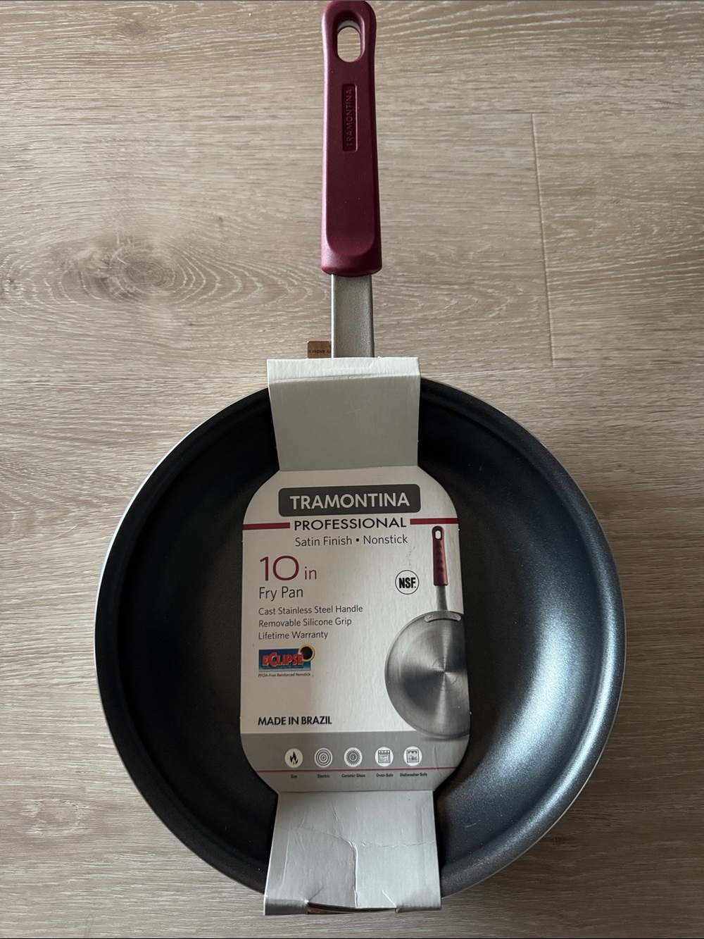 Tramontina Professional 10 inch Satin Finish Frying Pan NEW 🏷️